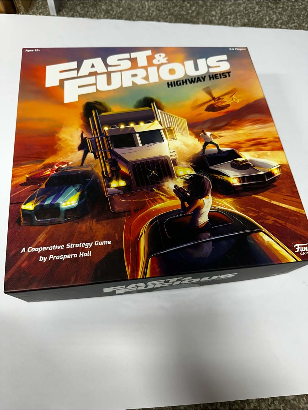 Fast & Furious Highway Heist Board Game - Orange/Yellow Artwork -